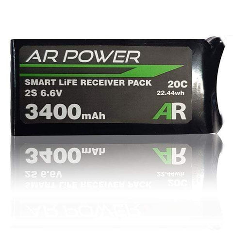 AR Power 3400mAh LiFE Smart Balance Receiver Pack With Self Balancing Circuit - HeliDirect