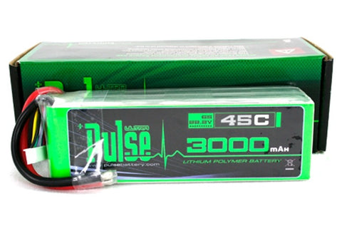 PULSE 3000mAh 6S 22.2V 45C - LiPo Battery - SABAvio USA